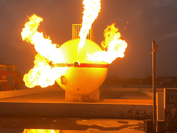 油罐火灾事故模拟